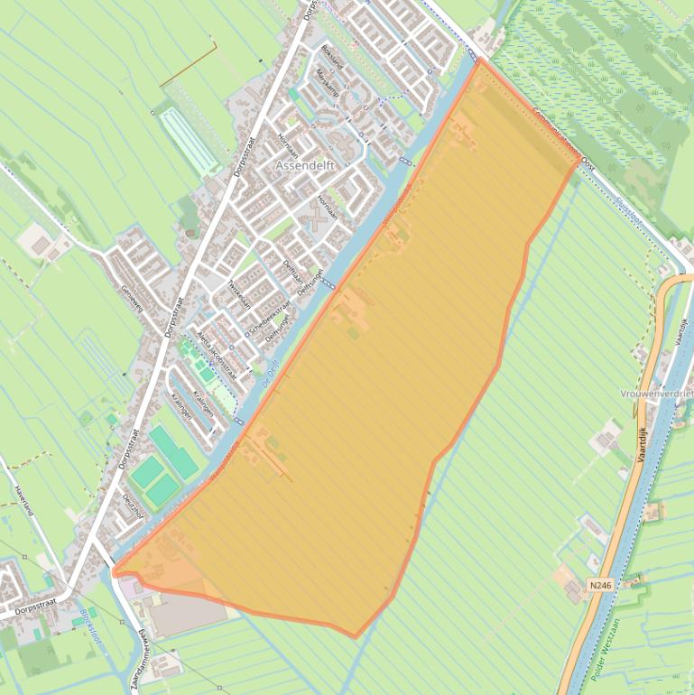 Kaart van postcodegebied 1566PH.