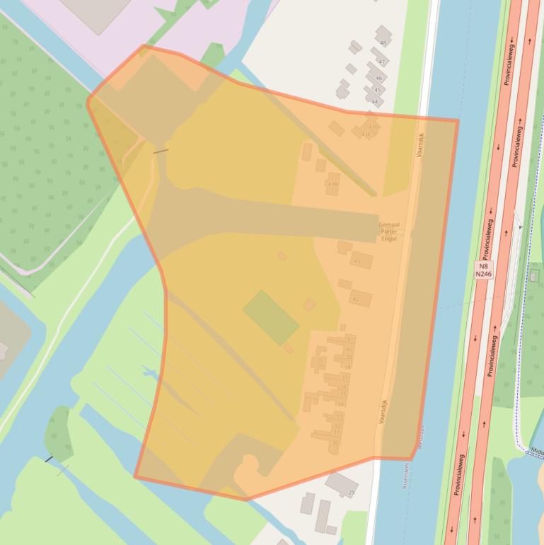 Kaart van postcodegebied 1566PP.