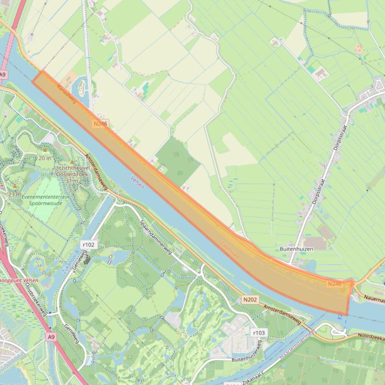 Kaart van postcodegebied 1566PV.