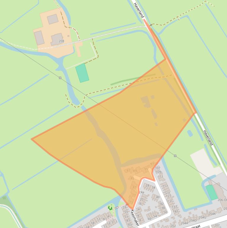 Kaart van postcodegebied 1566RC.