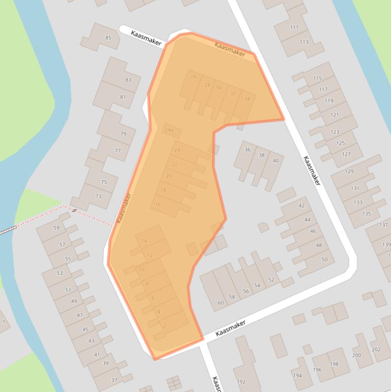 Kaart van postcodegebied 1566RE.