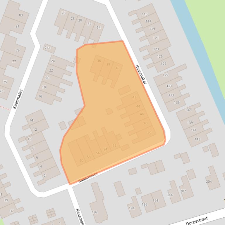 Kaart van postcodegebied 1566RG.