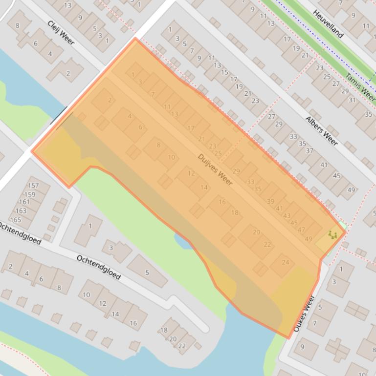 Kaart van postcodegebied 1566RV.