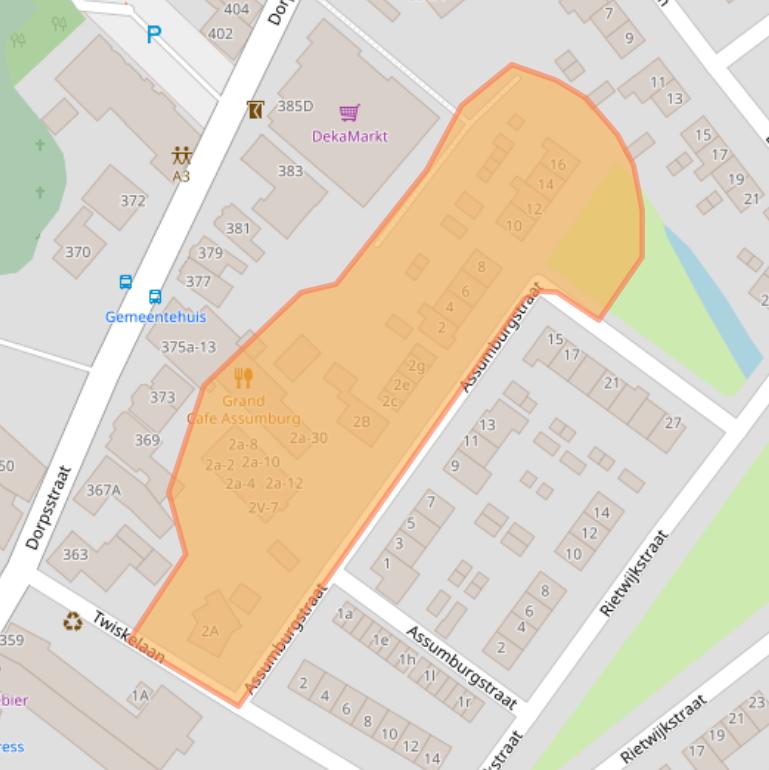 Kaart van postcodegebied 1566TE.