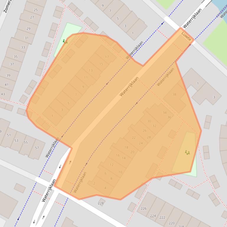 Kaart van postcodegebied 1566TT.