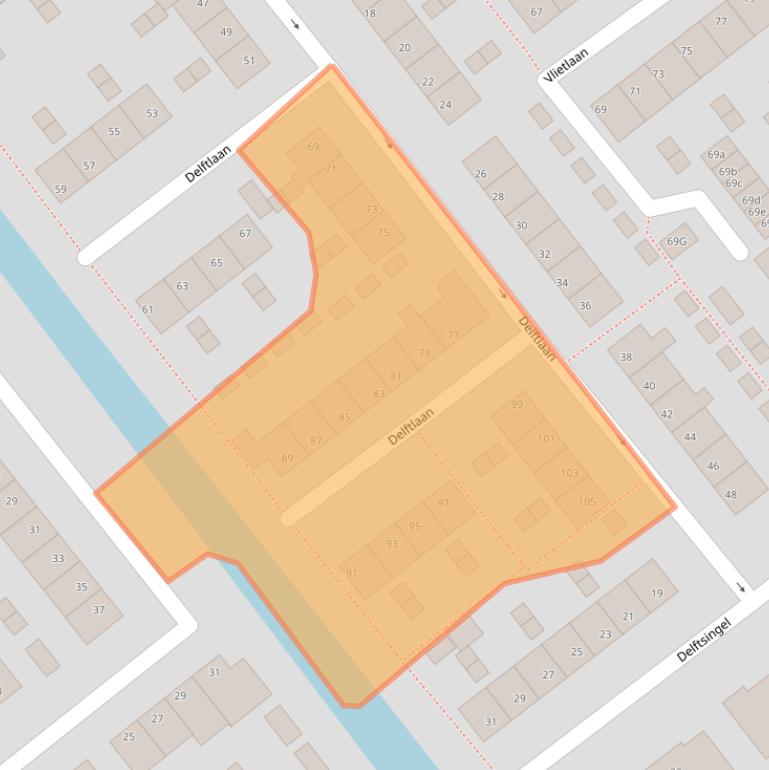 Kaart van postcodegebied 1566VC.