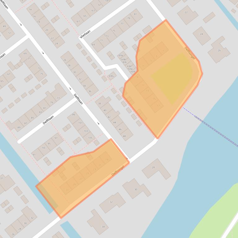 Kaart van postcodegebied 1566VE.