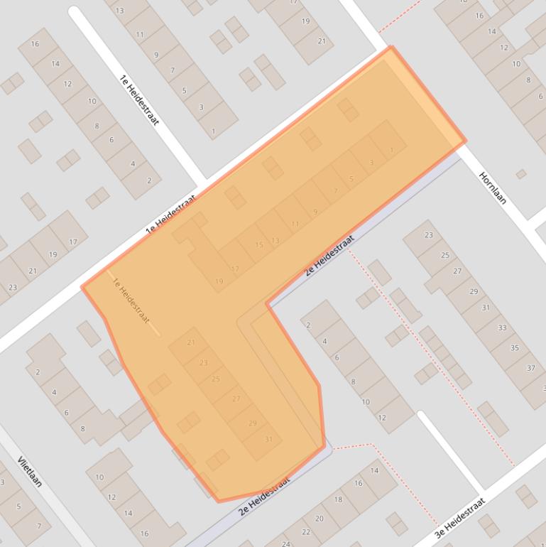 Kaart van postcodegebied 1566VP.