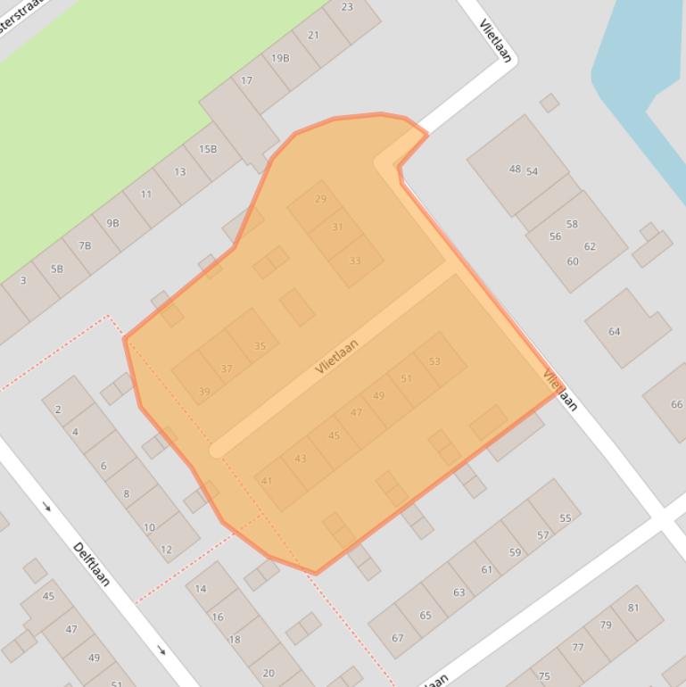 Kaart van postcodegebied 1566WD.