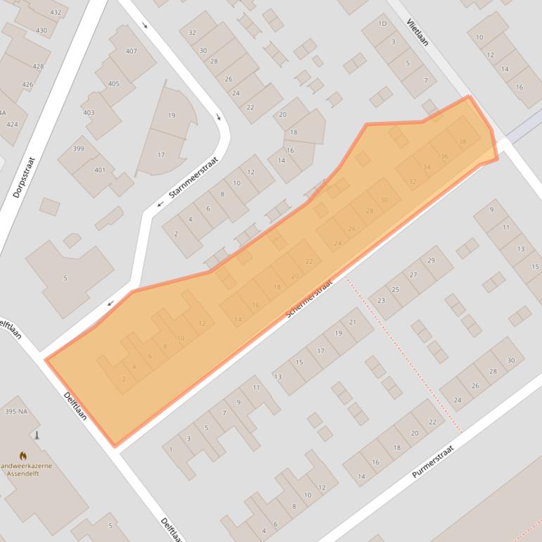 Kaart van postcodegebied 1566WK.