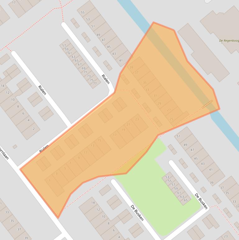 Kaart van postcodegebied 1566XH.