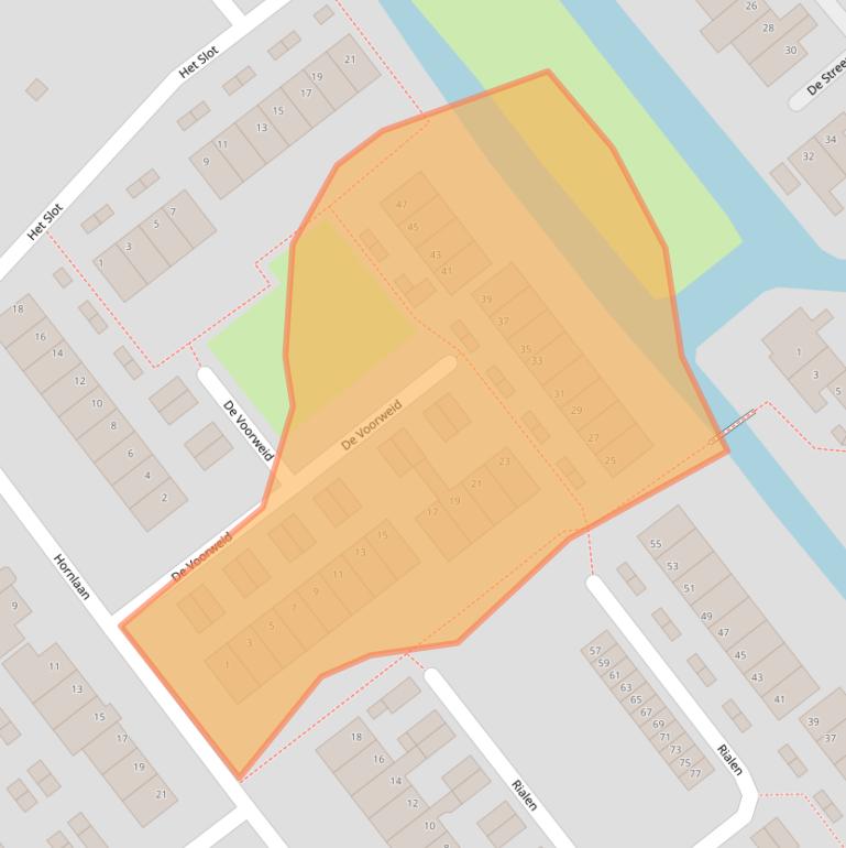 Kaart van postcodegebied 1566XK.