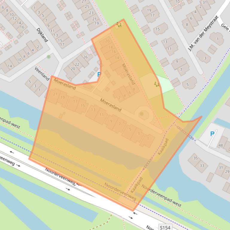 Kaart van postcodegebied 1567CA.