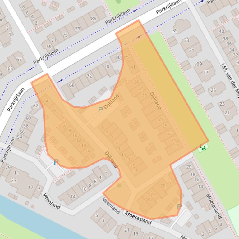 Kaart van postcodegebied 1567CC.