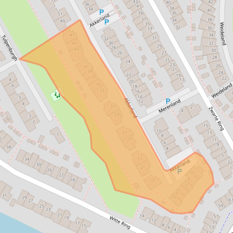 Kaart van postcodegebied 1567EH.