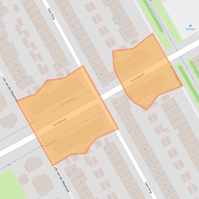 Kaart van postcodegebied 1567GD.