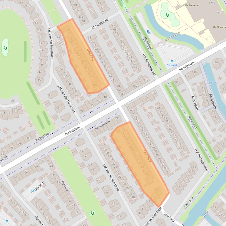 Kaart van postcodegebied 1567GE.