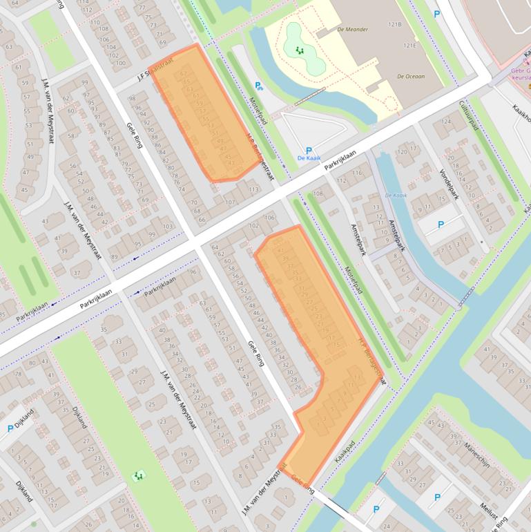 Kaart van postcodegebied 1567GK.