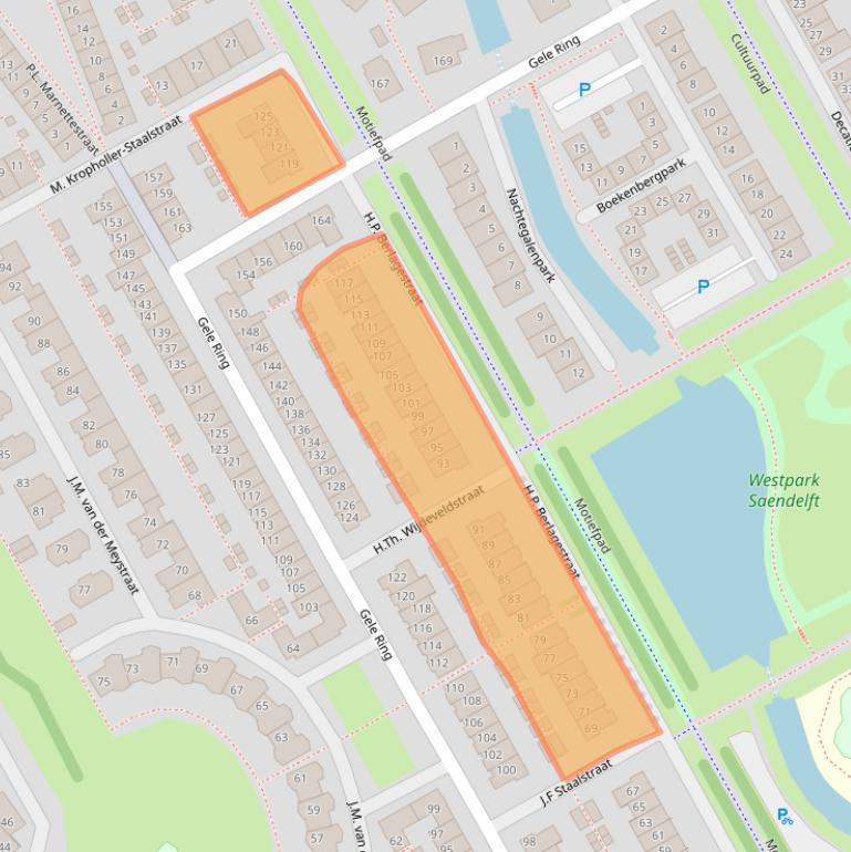 Kaart van postcodegebied 1567GL.