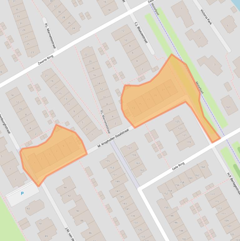 Kaart van postcodegebied 1567GM.