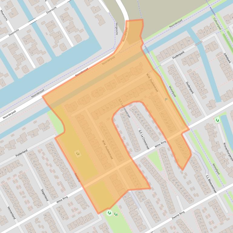 Kaart van postcodegebied 1567GS.