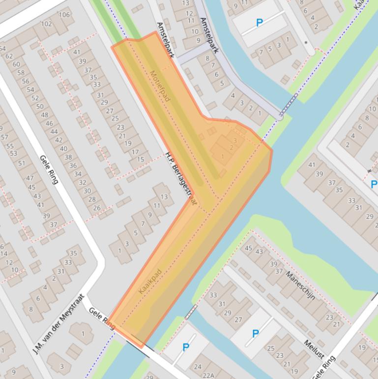 Kaart van postcodegebied 1567HA.