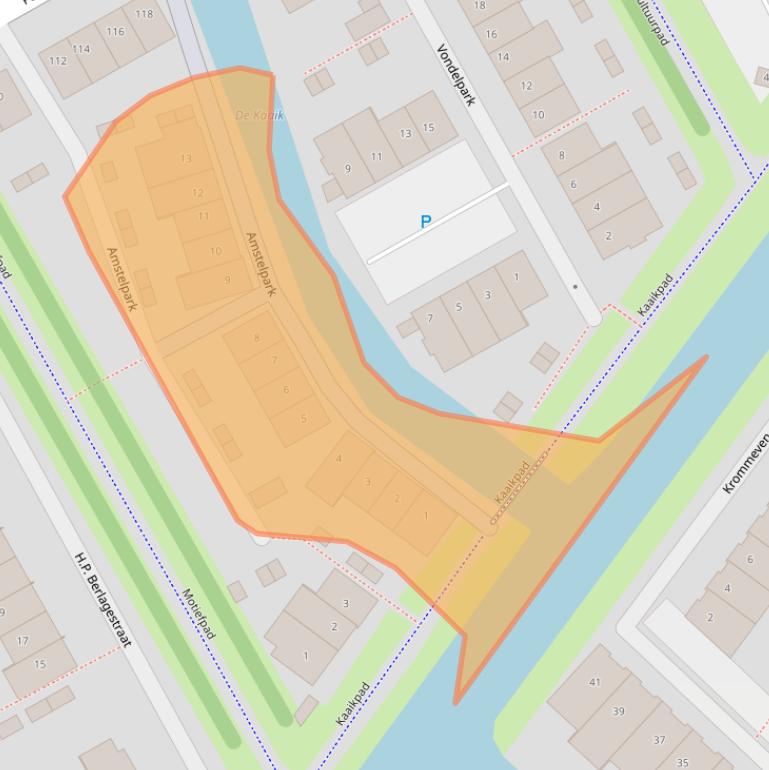 Kaart van postcodegebied 1567HB.