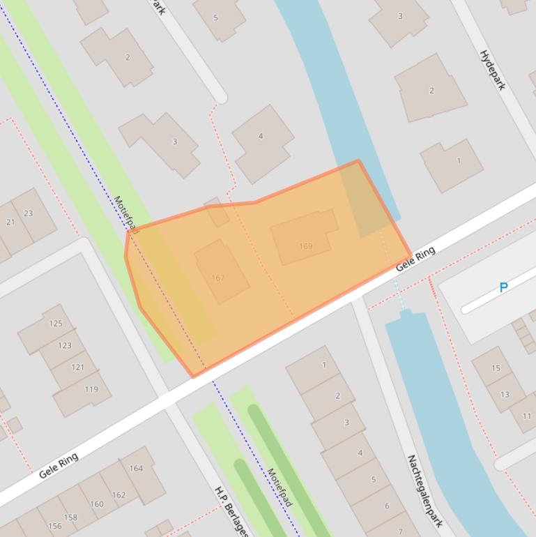 Kaart van postcodegebied 1567HJ.