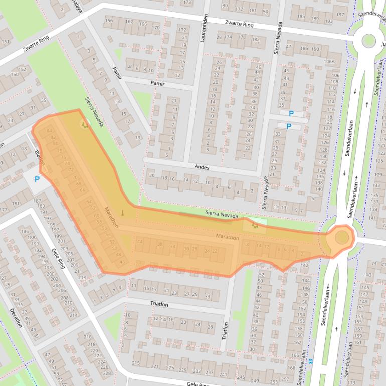 Kaart van postcodegebied 1567JJ.