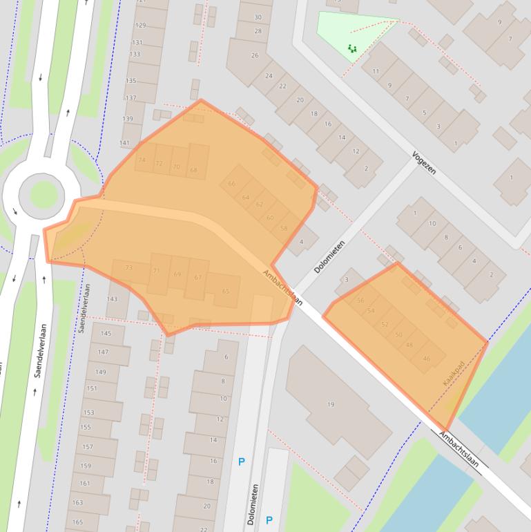 Kaart van postcodegebied 1567KB.