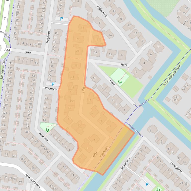 Kaart van postcodegebied 1567KD.