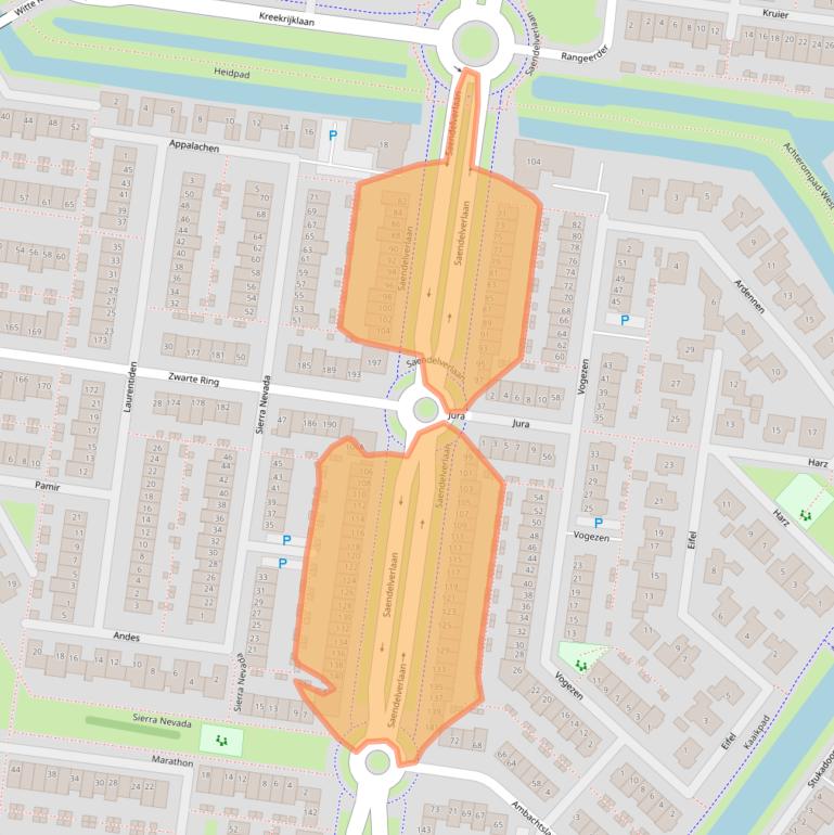 Kaart van postcodegebied 1567KJ.