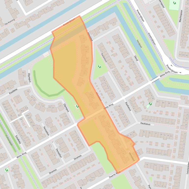 Kaart van postcodegebied 1567KS.