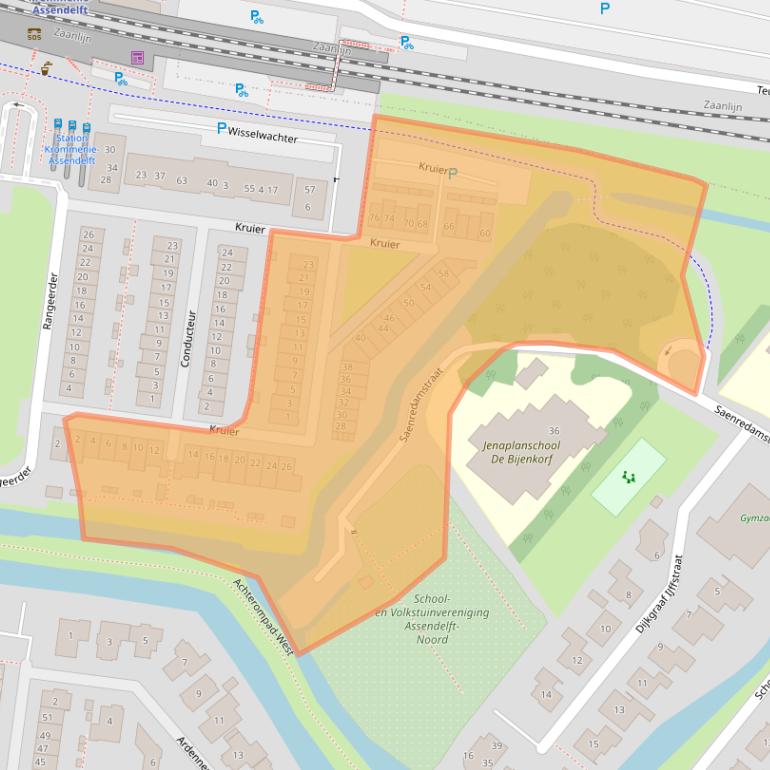 Kaart van postcodegebied 1567LA.