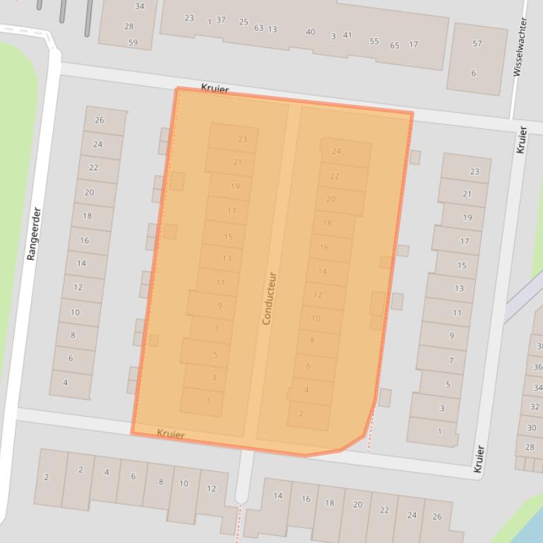 Kaart van postcodegebied 1567LB.