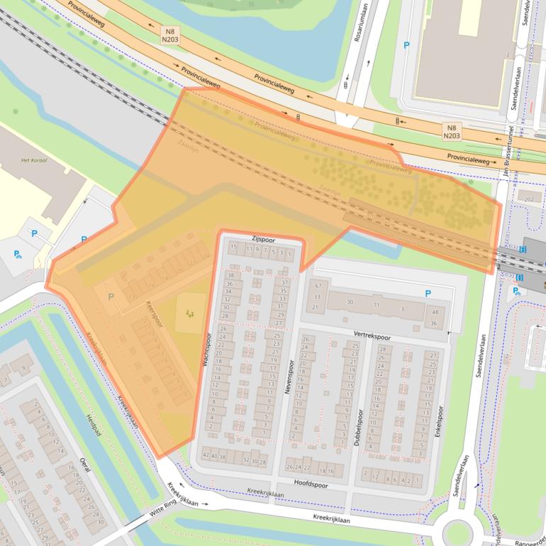 Kaart van postcodegebied 1567LN.