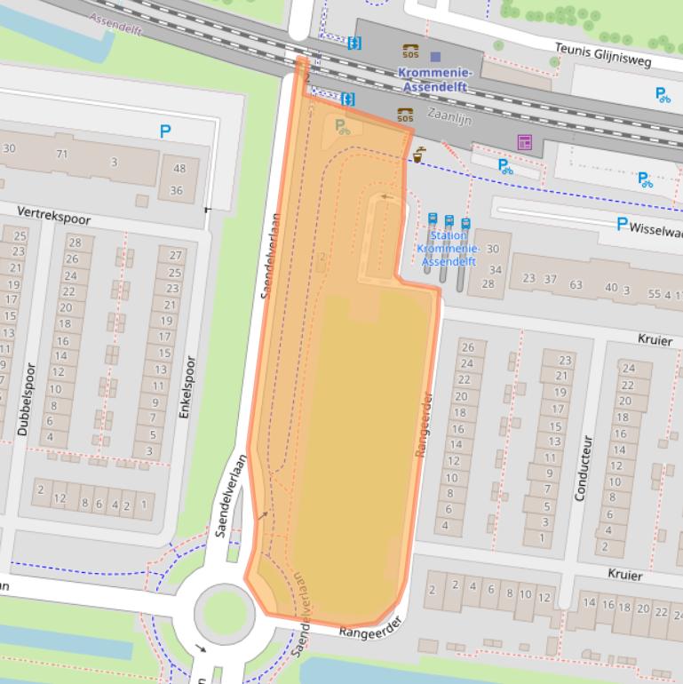 Kaart van postcodegebied 1567LZ.