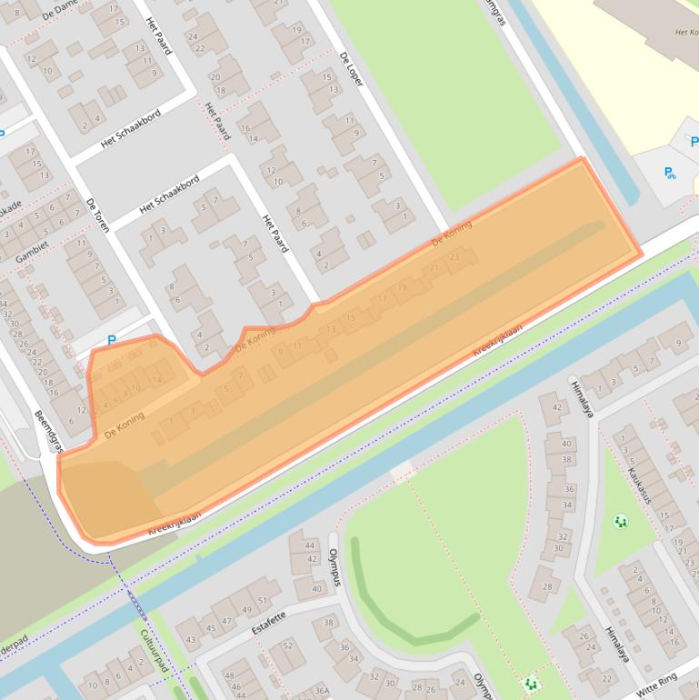 Kaart van postcodegebied 1567MD.