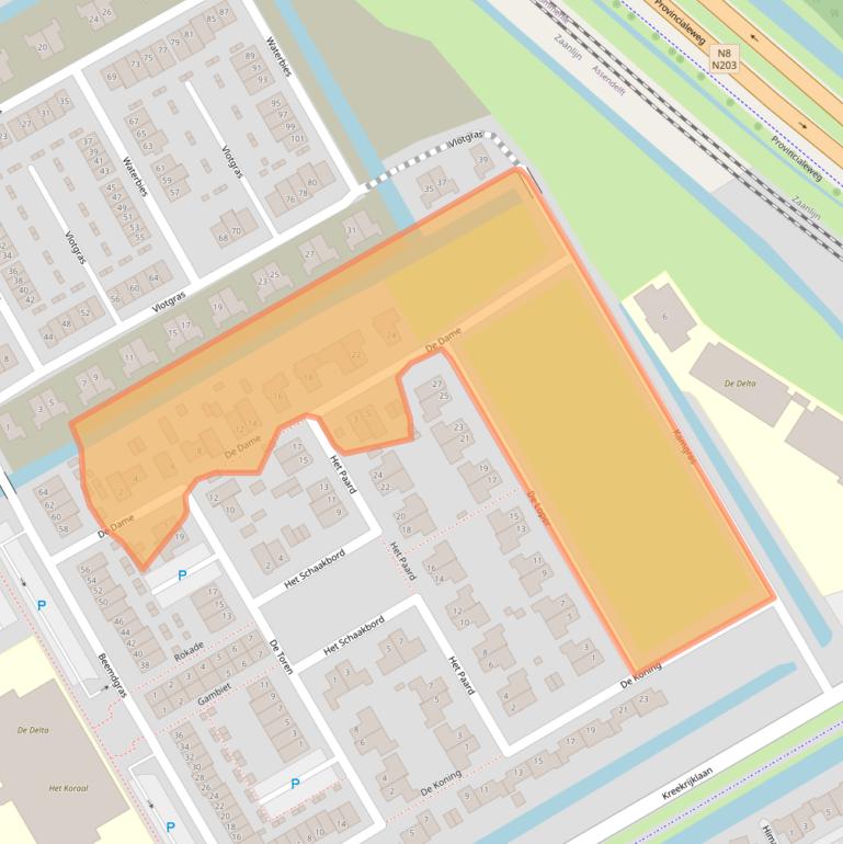 Kaart van postcodegebied 1567MH.