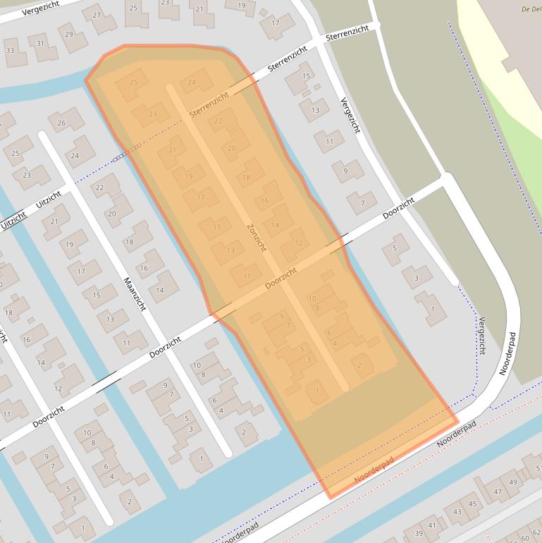 Kaart van postcodegebied 1567MP.