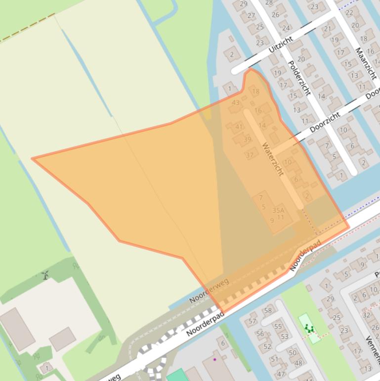Kaart van postcodegebied 1567MX.