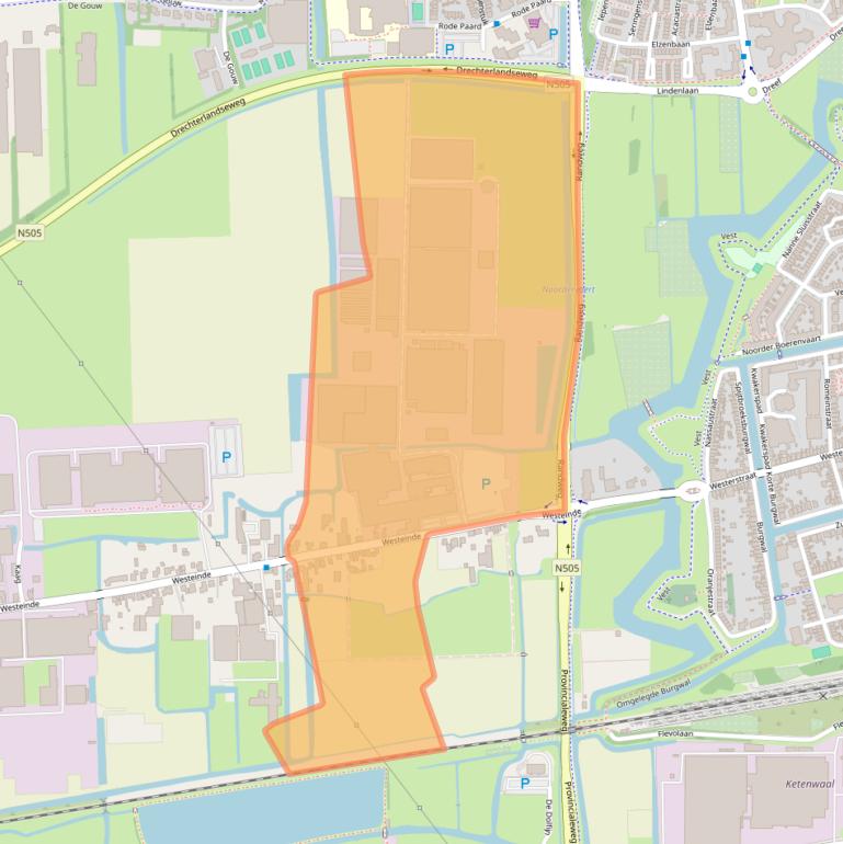 Kaart van postcodegebied 1601BK.