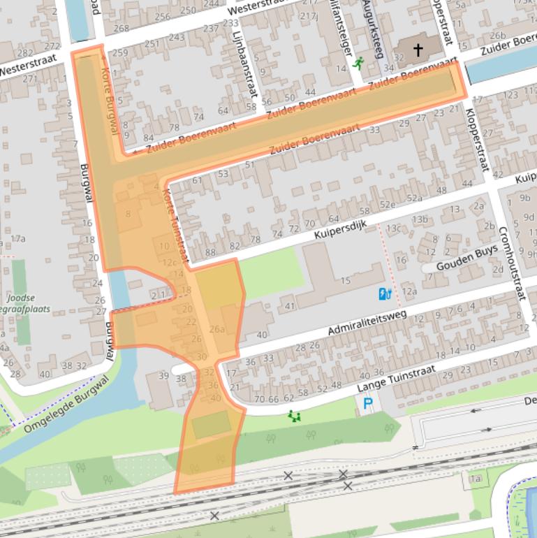 Kaart van postcodegebied 1601CJ.