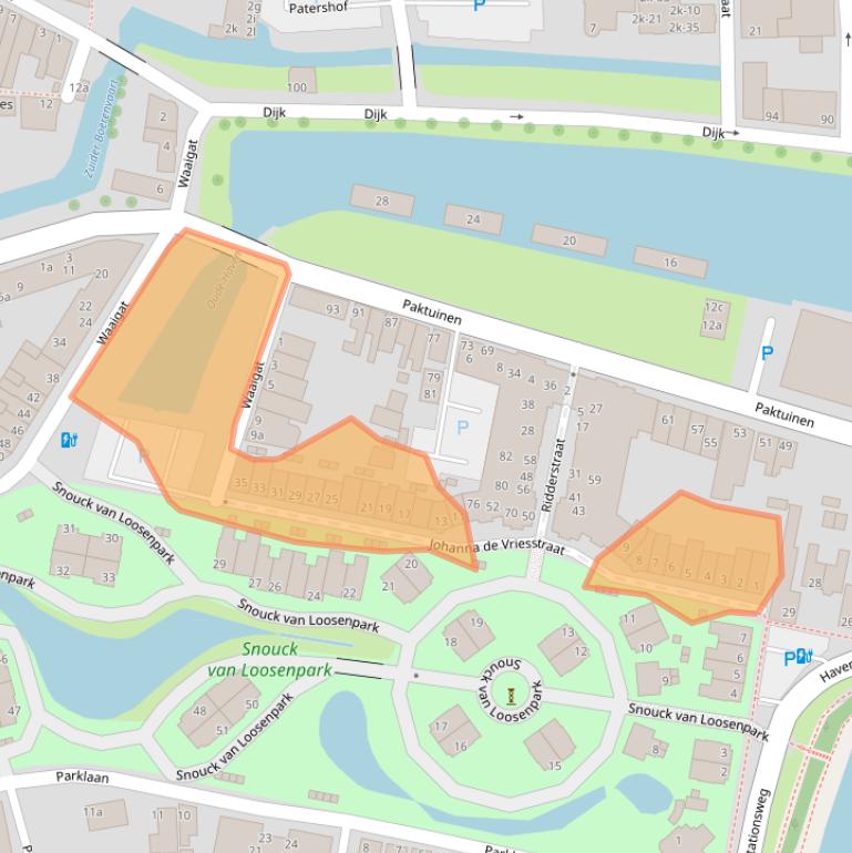 Kaart van postcodegebied 1601CZ.