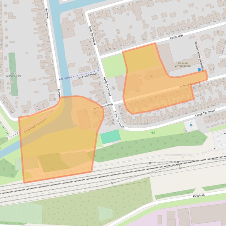 Kaart van postcodegebied 1601ED.