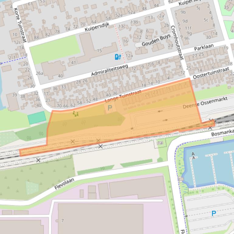 Kaart van postcodegebied 1601EE.