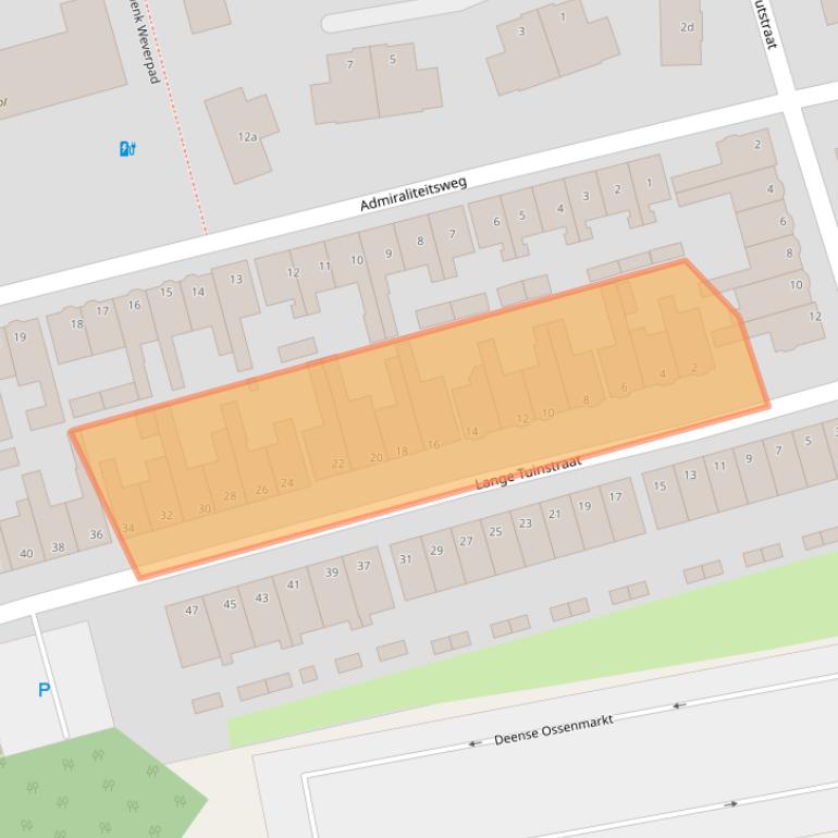 Kaart van postcodegebied 1601EG.
