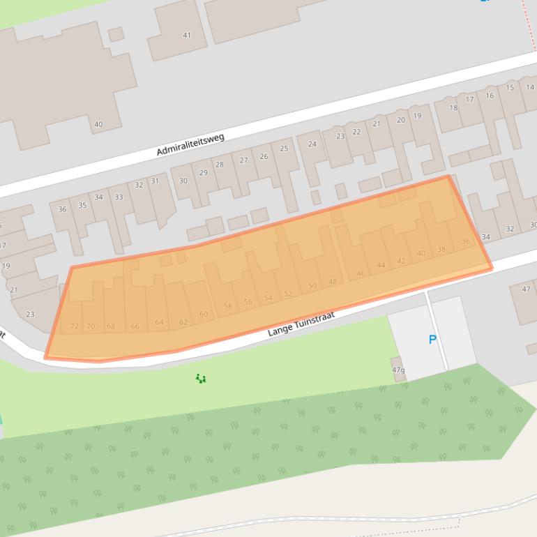 Kaart van postcodegebied 1601EH.