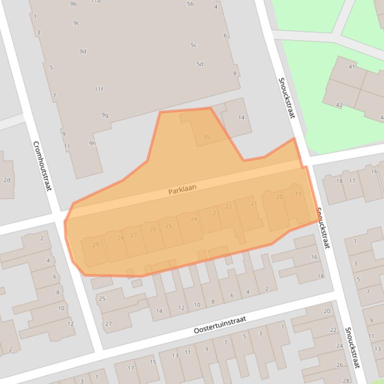 Kaart van postcodegebied 1601EL.