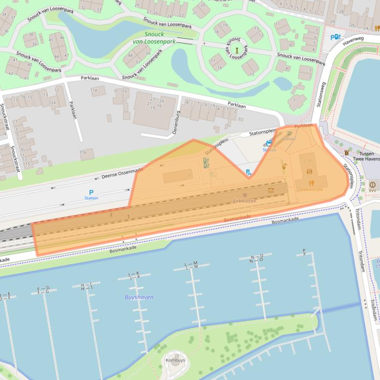 Kaart van postcodegebied 1601EN.